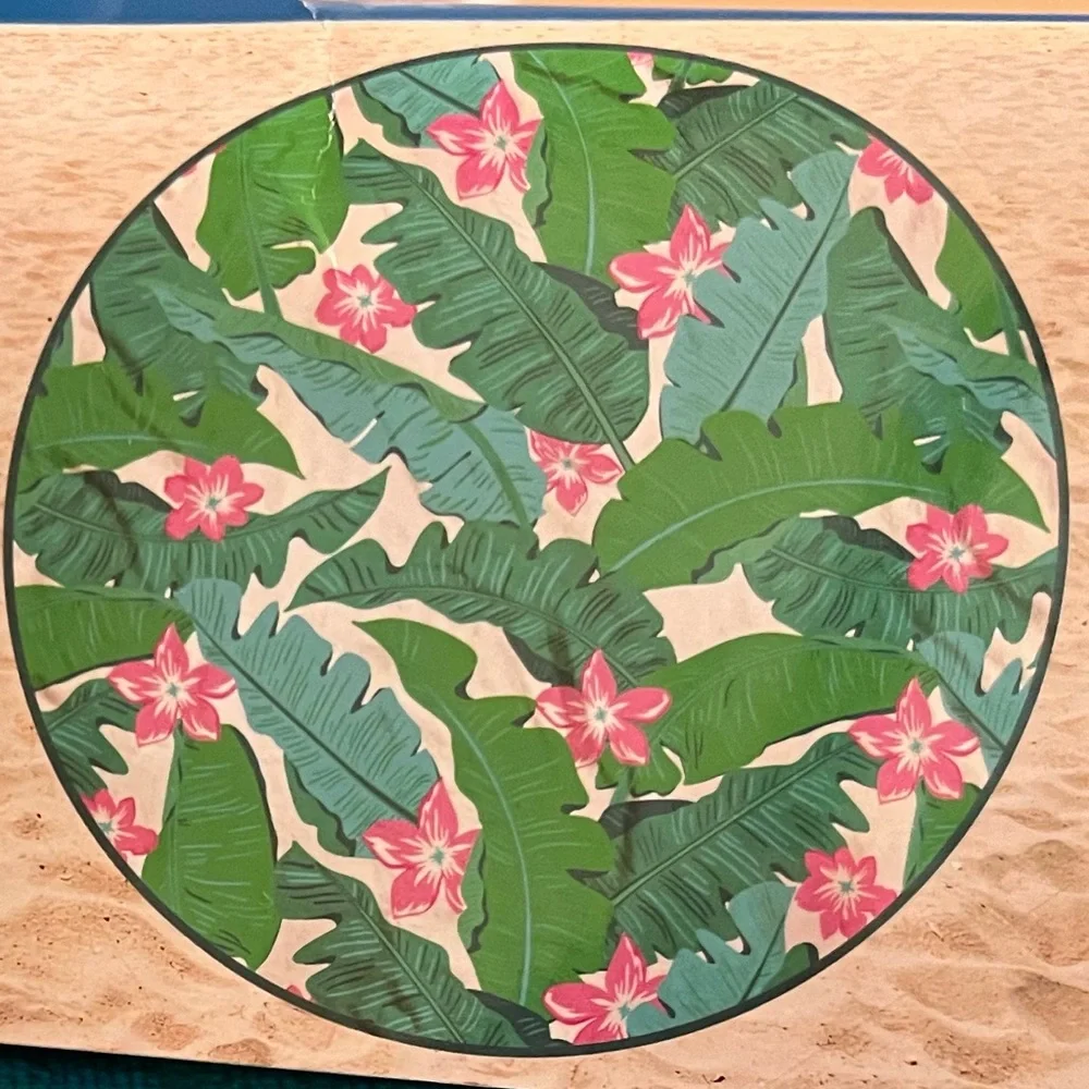 NWT BOTANICAL BEACH TOWEL
